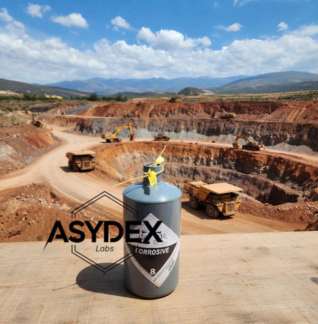 AsydeX Labs chemical supply at mining site